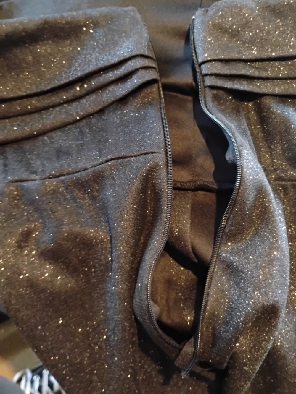 Windsor Strapless Black Sparkle Evening Gown - Picture 10 of 11